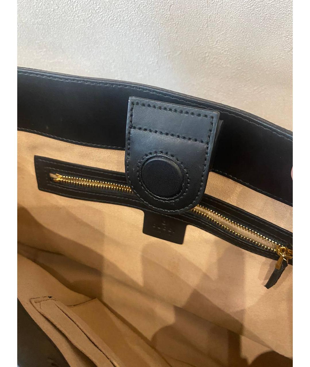 GUCCI Бежевая жаккардовая сумка тоут, фото 4