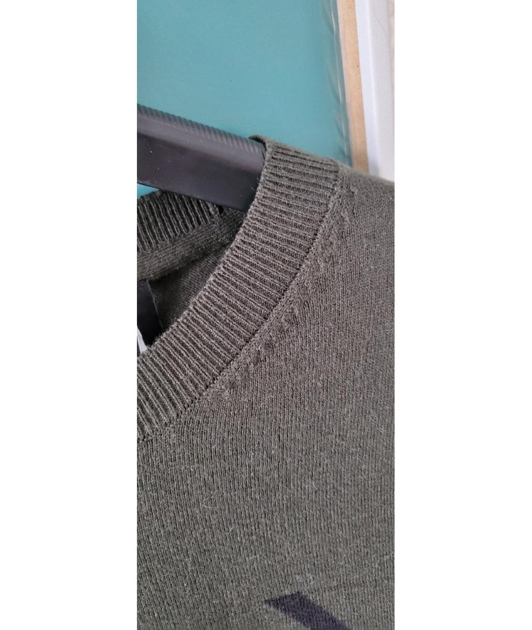 JOHN RICHMOND Хаки шерстяной джемпер / свитер, фото 9