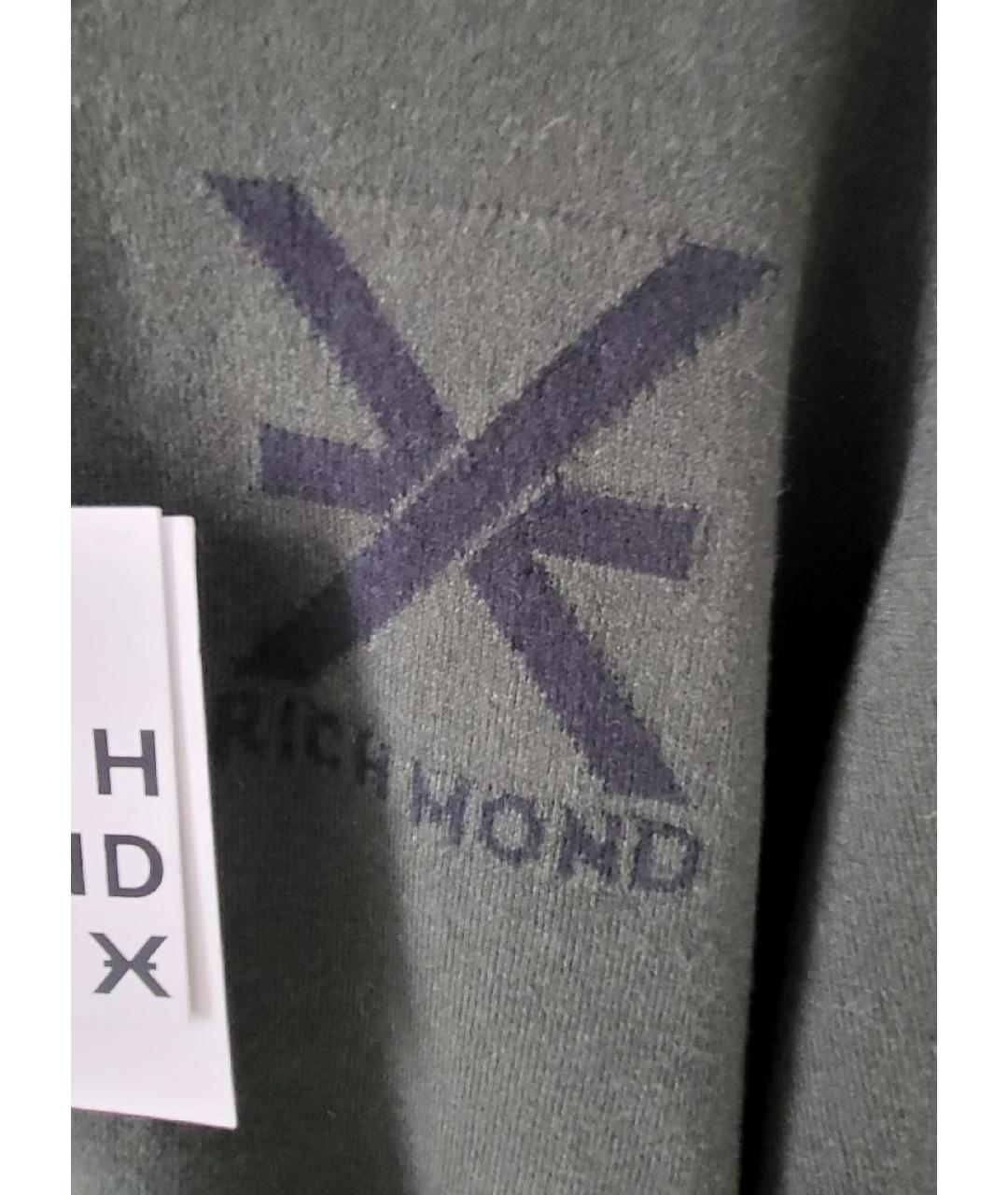 JOHN RICHMOND Хаки шерстяной джемпер / свитер, фото 8