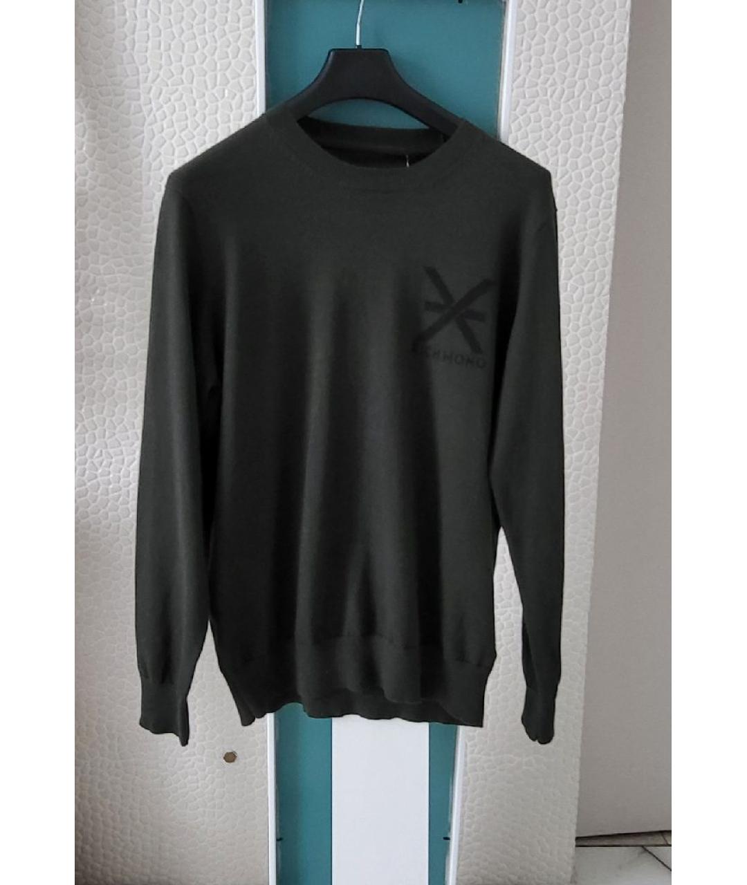 JOHN RICHMOND Хаки шерстяной джемпер / свитер, фото 7