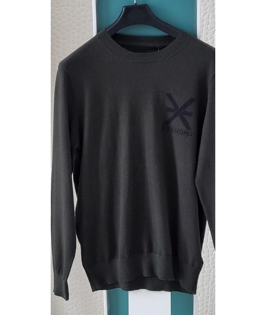 JOHN RICHMOND Хаки шерстяной джемпер / свитер, фото 6