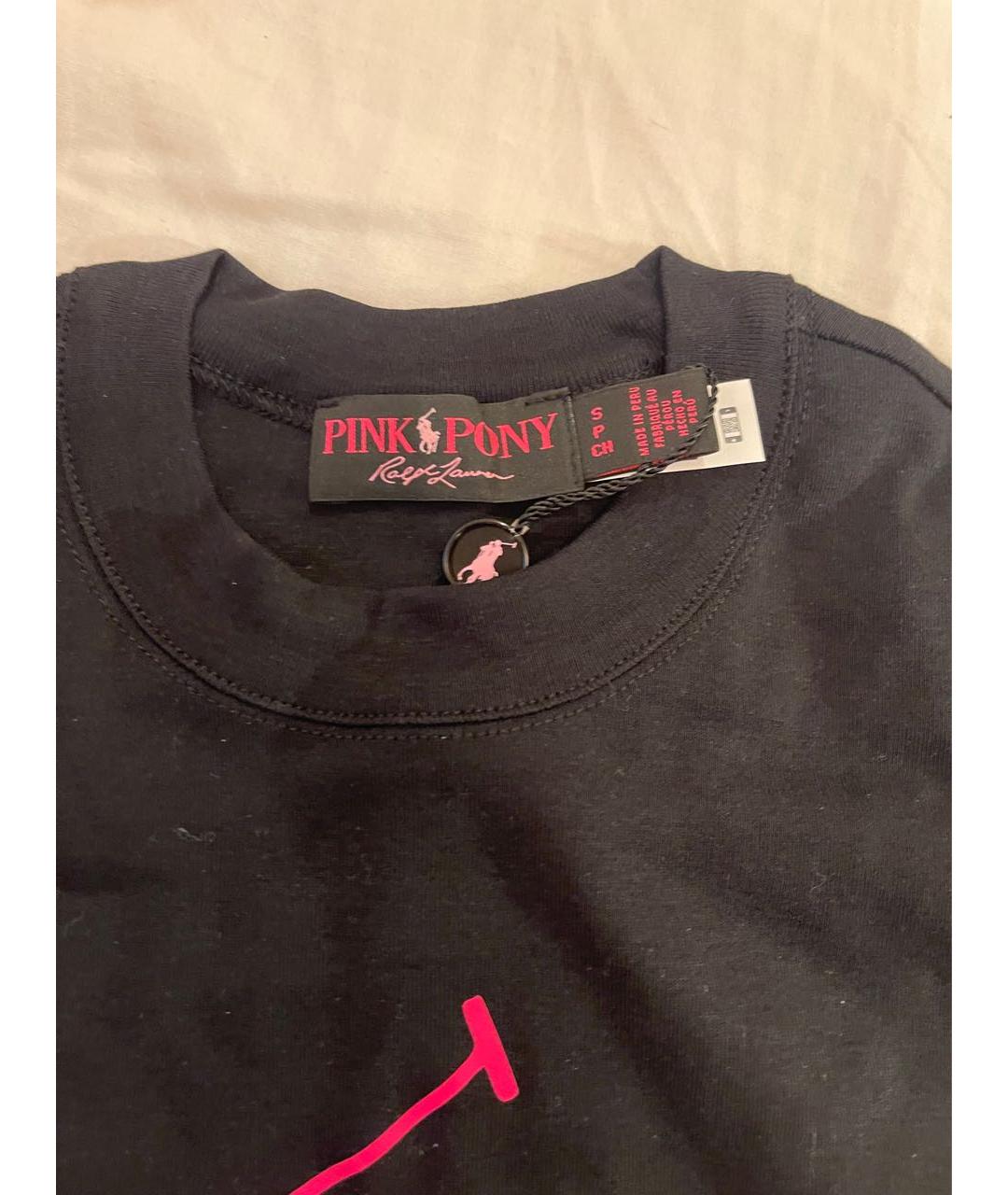 RALPH LAUREN Черная хлопковая футболка, фото 4