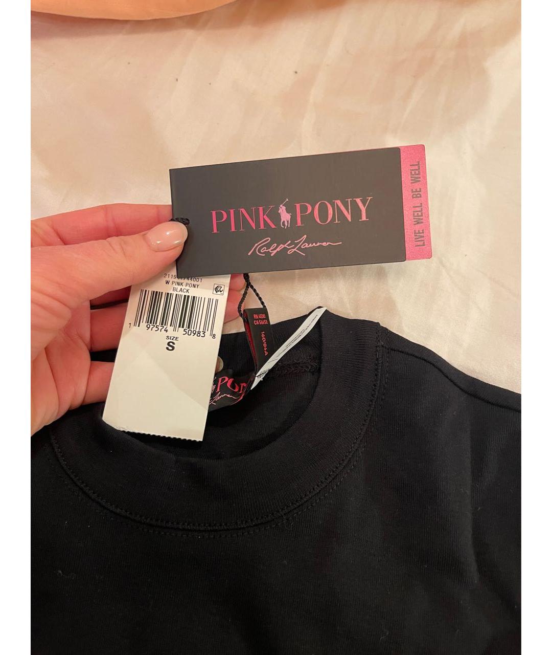 RALPH LAUREN Черная хлопковая футболка, фото 5