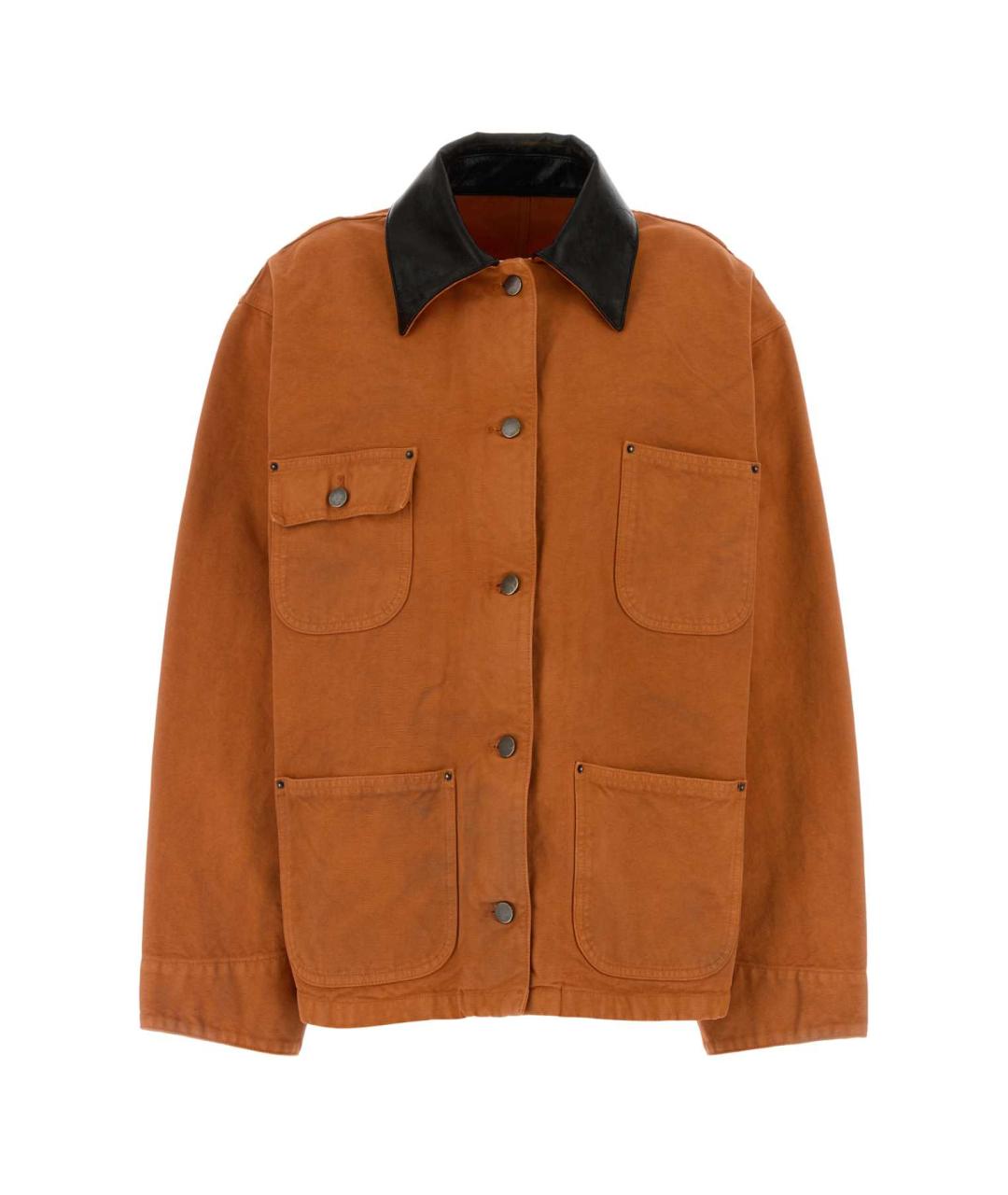 PRADA Оранжевая хлопковая куртка, фото 1