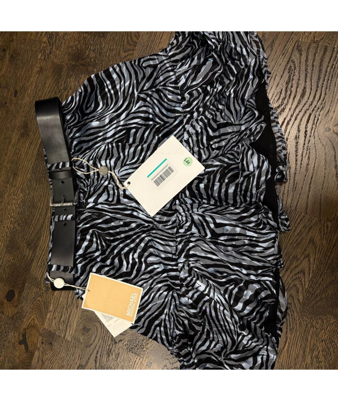 MICHAEL KORS Мульти шелковая юбка мини, фото 4