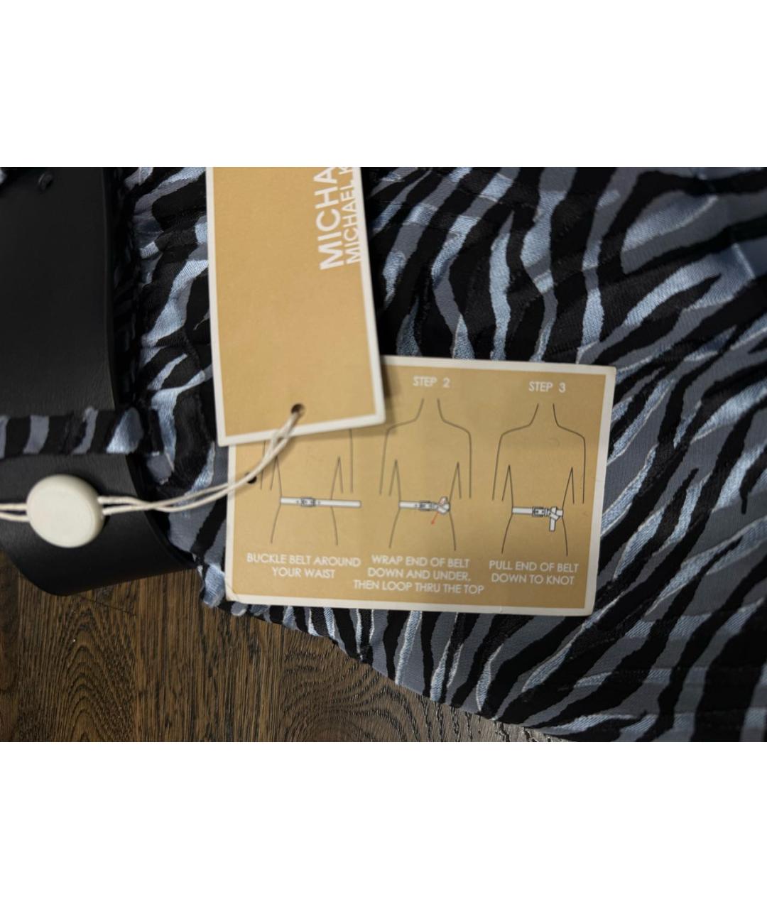 MICHAEL KORS Мульти шелковая юбка мини, фото 3