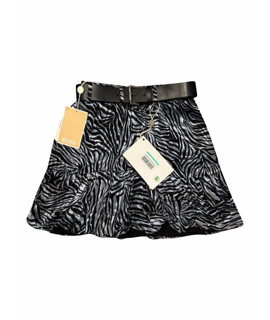 MICHAEL KORS Мульти шелковая юбка мини, фото 1