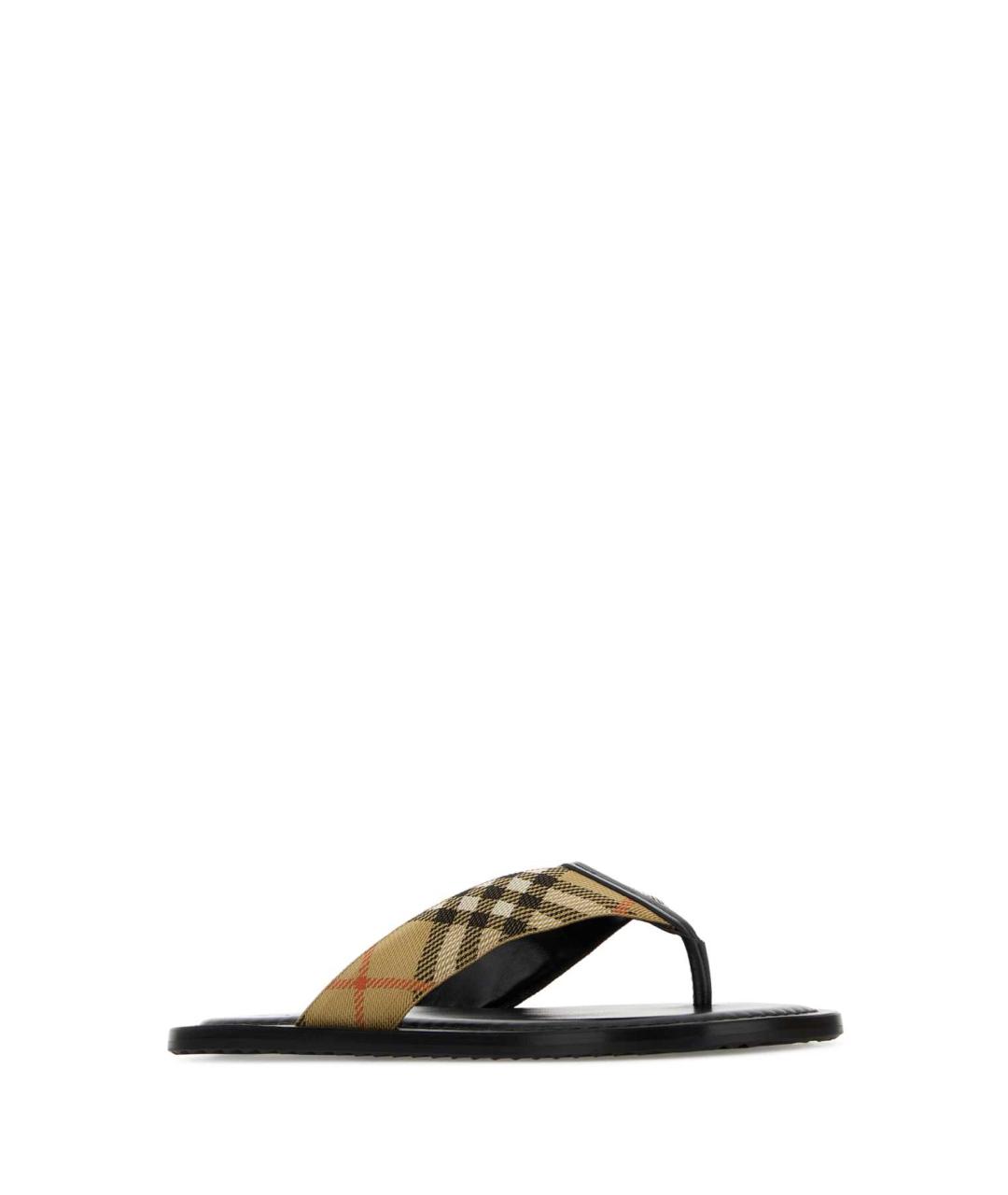 BURBERRY Мульти текстильные шлепанцы, фото 2