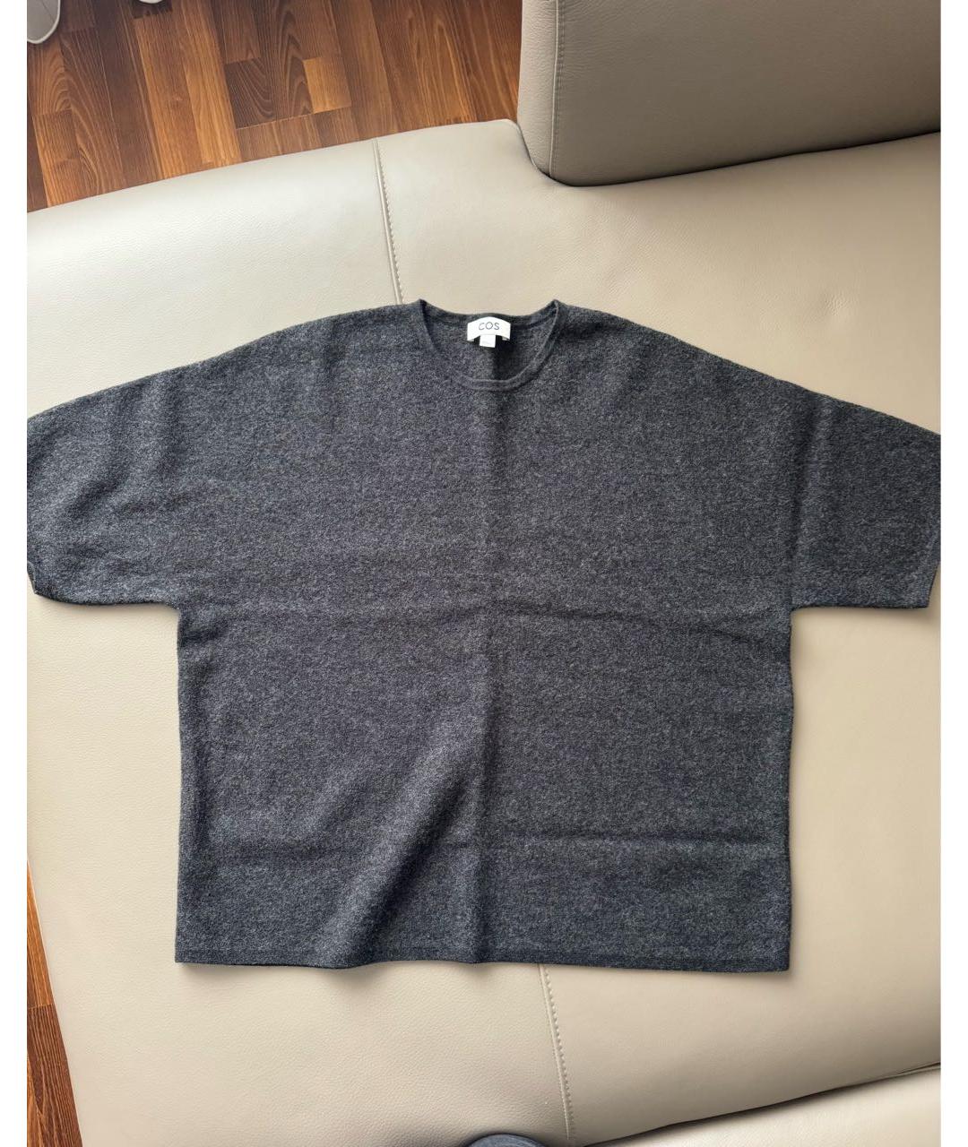 COS Серый шерстяной костюм с брюками, фото 6