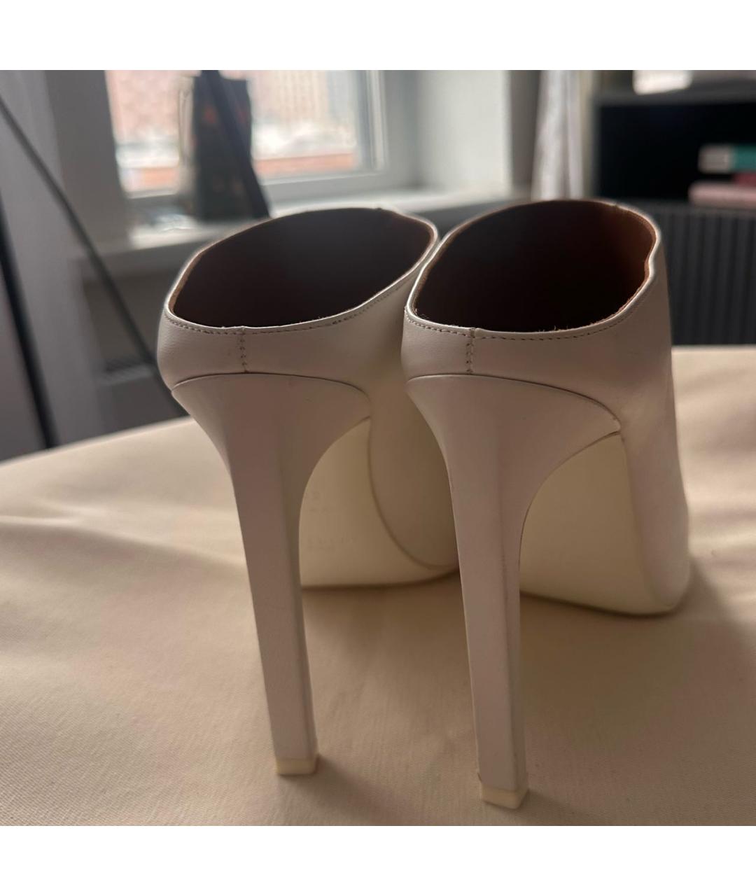 GIVENCHY Белые кожаные мюли, фото 5