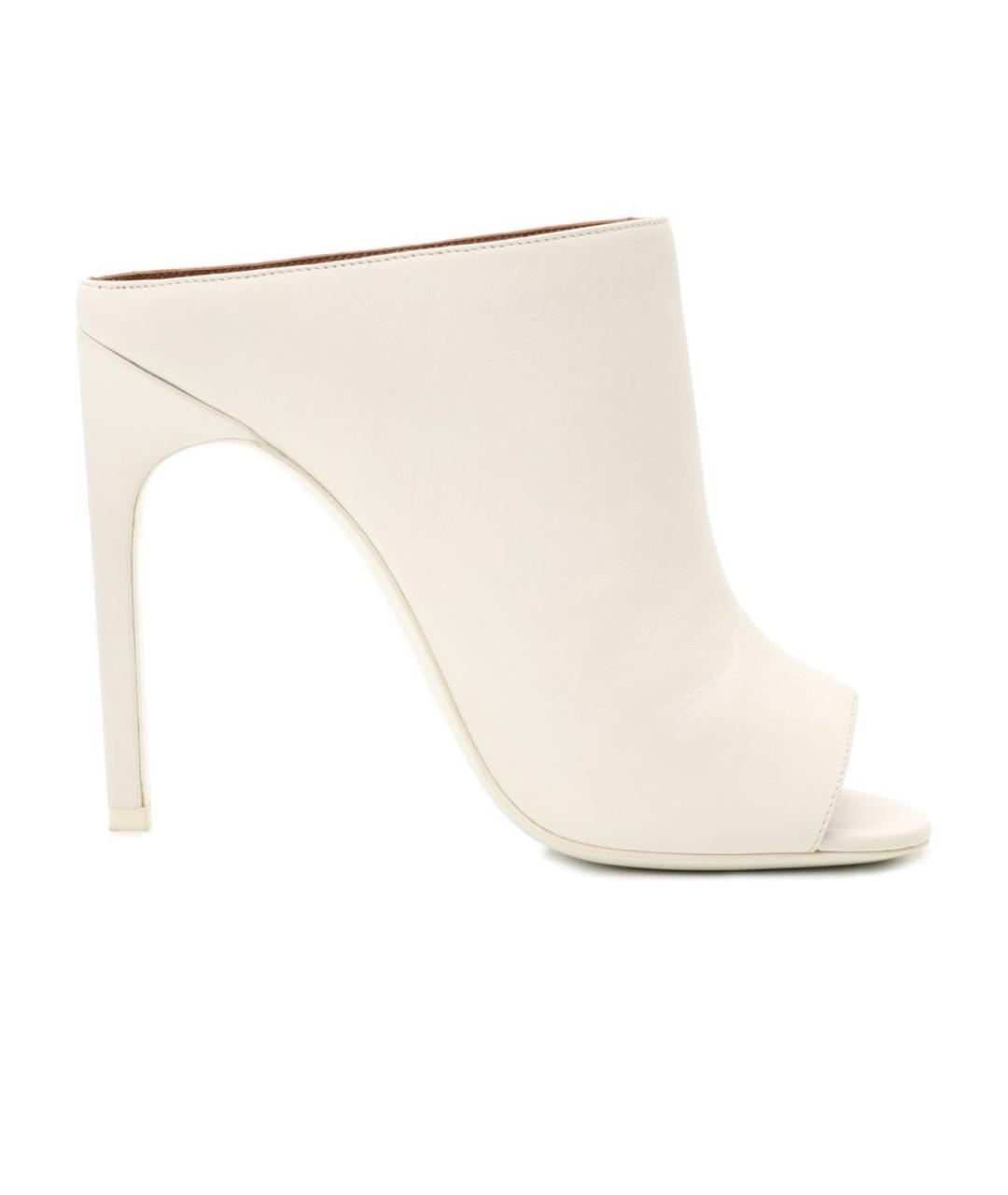 GIVENCHY Белые кожаные мюли, фото 1