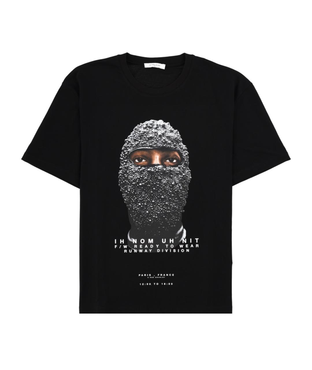 IH NOM UH NIT Черная хлопковая футболка, фото 1