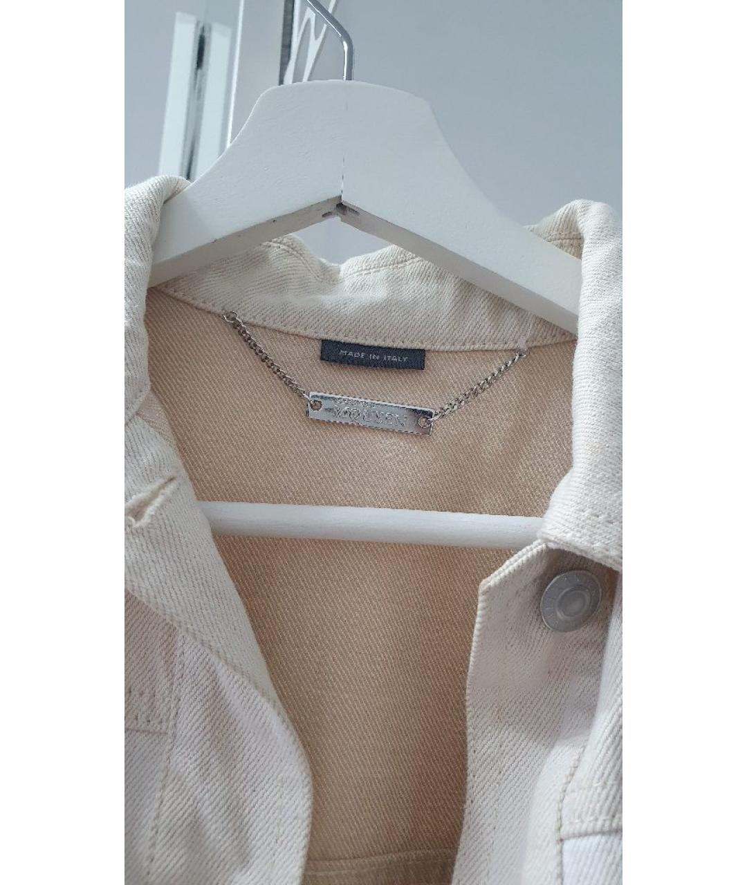 ALEXANDER MCQUEEN Бежевая хлопковая куртка, фото 5