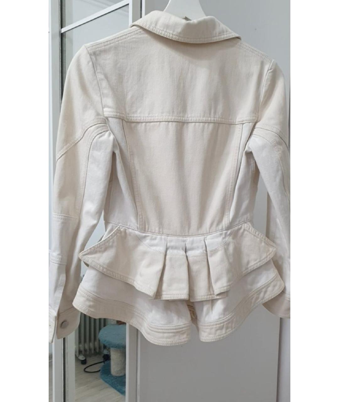 ALEXANDER MCQUEEN Бежевая хлопковая куртка, фото 3