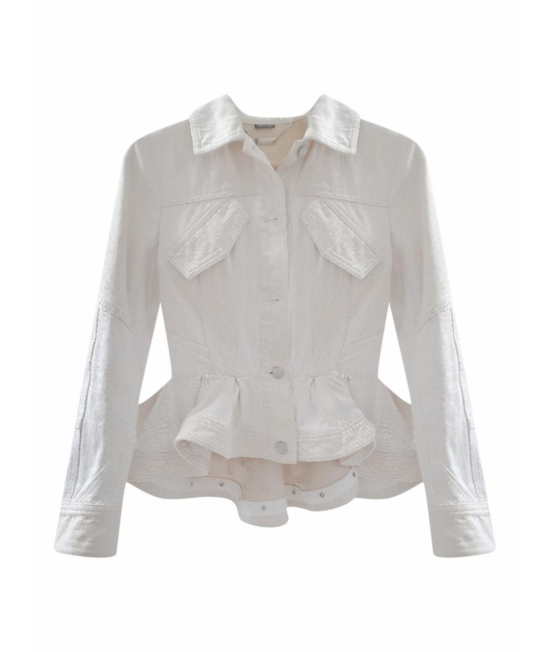 ALEXANDER MCQUEEN Бежевая хлопковая куртка, фото 1