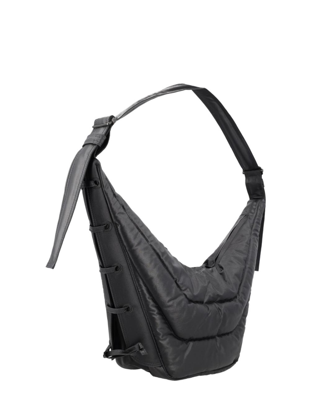 LEMAIRE Черная хлопковая сумка через плечо, фото 2