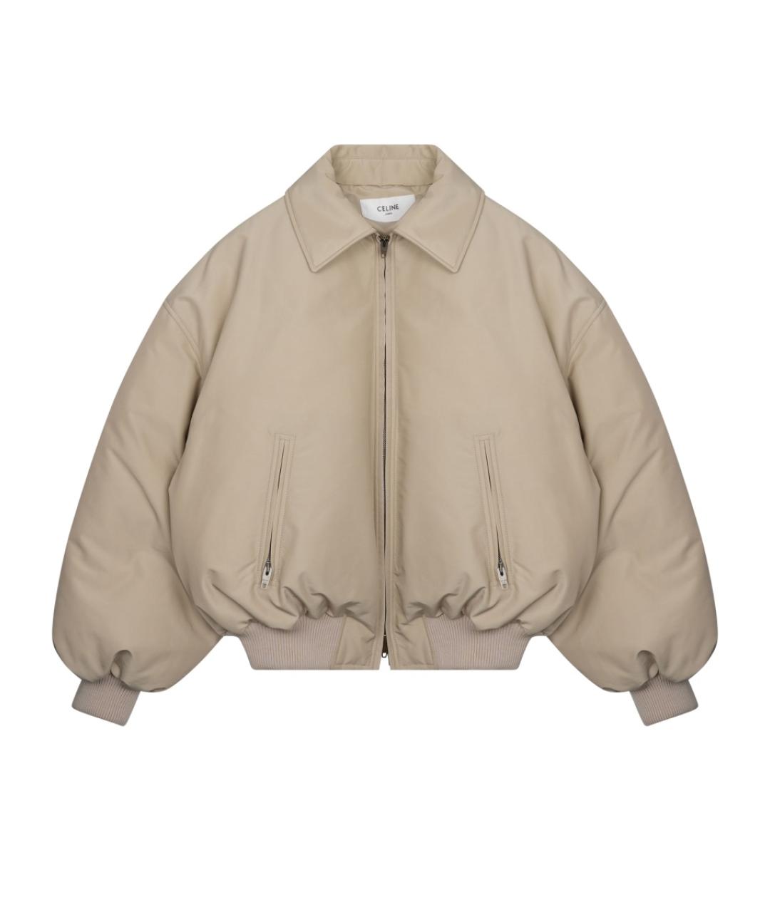 CELINE Бежевая полиамидовая куртка, фото 1