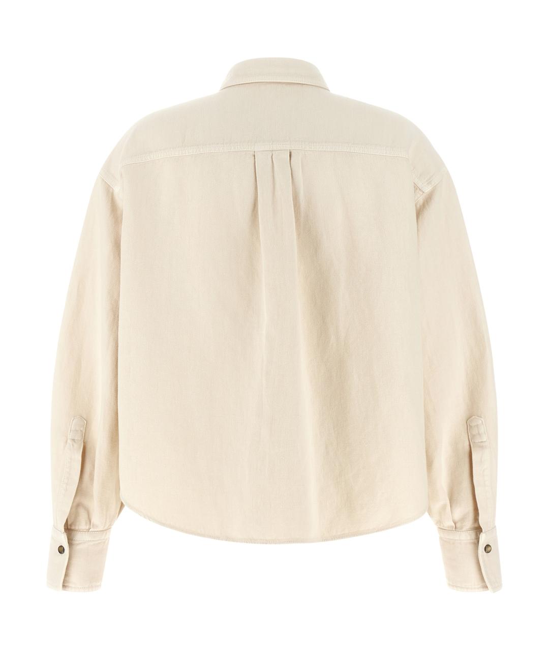 BRUNELLO CUCINELLI Бежевая хлопковая рубашка, фото 2