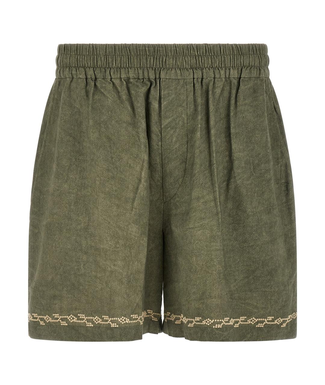 ISABEL MARANT Зеленые хлопковые шорты, фото 1