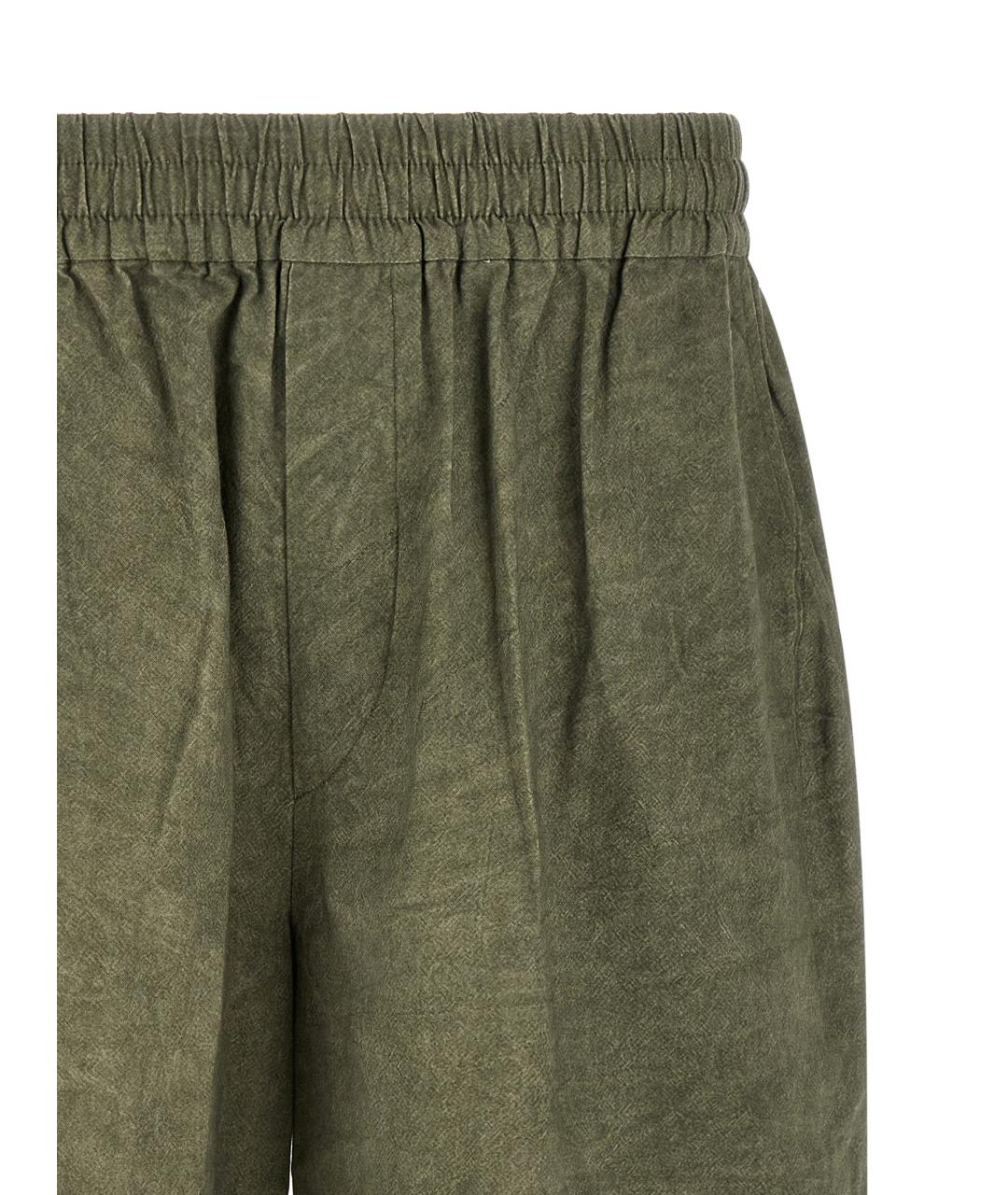 ISABEL MARANT Зеленые хлопковые шорты, фото 3