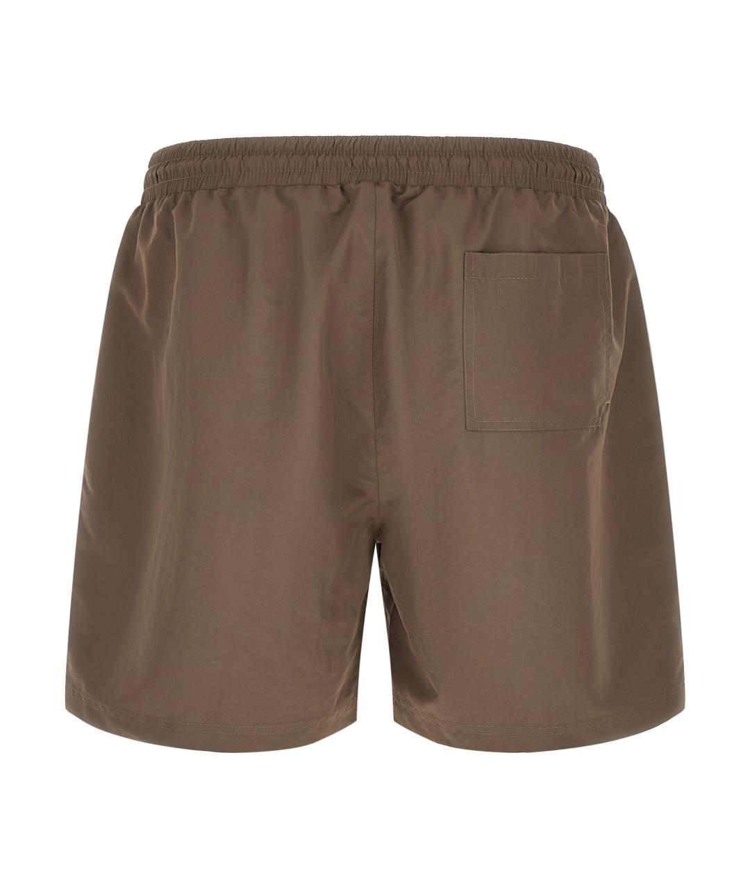 BRUNELLO CUCINELLI Коричневые полиамидовые шорты, фото 2