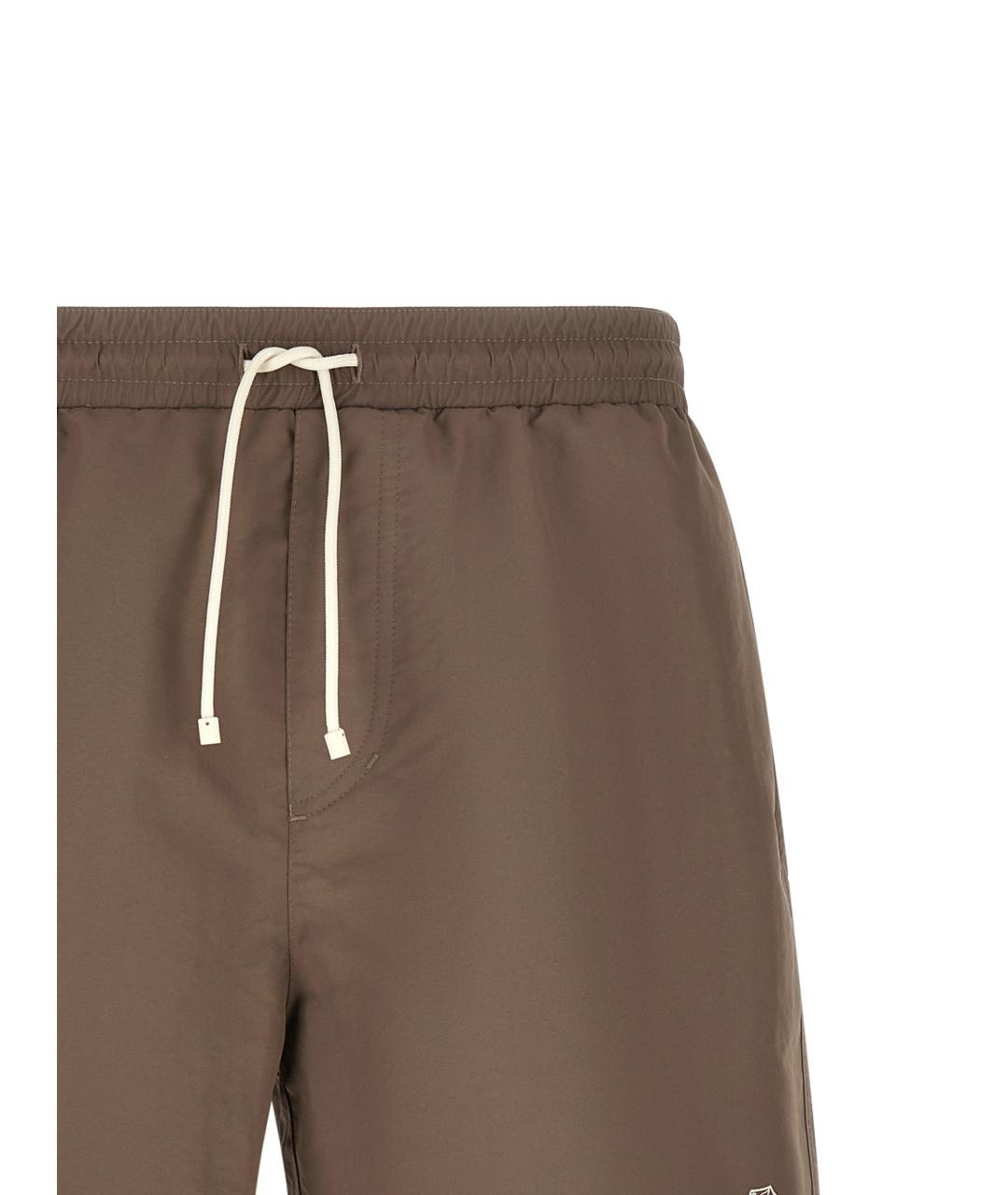 BRUNELLO CUCINELLI Коричневые полиамидовые шорты, фото 3