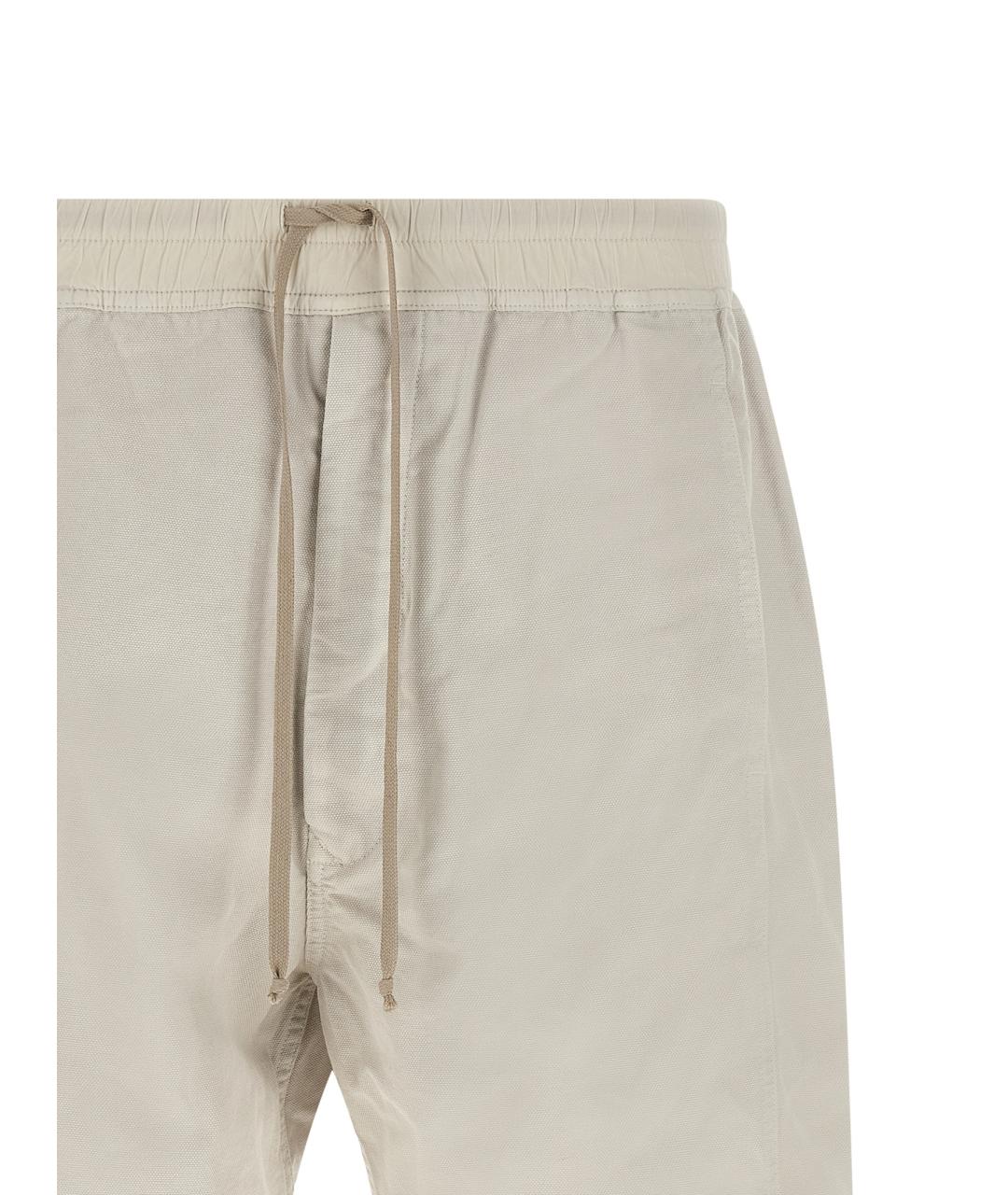 RICK OWENS DRKSHDW Бежевые хлопковые шорты, фото 3