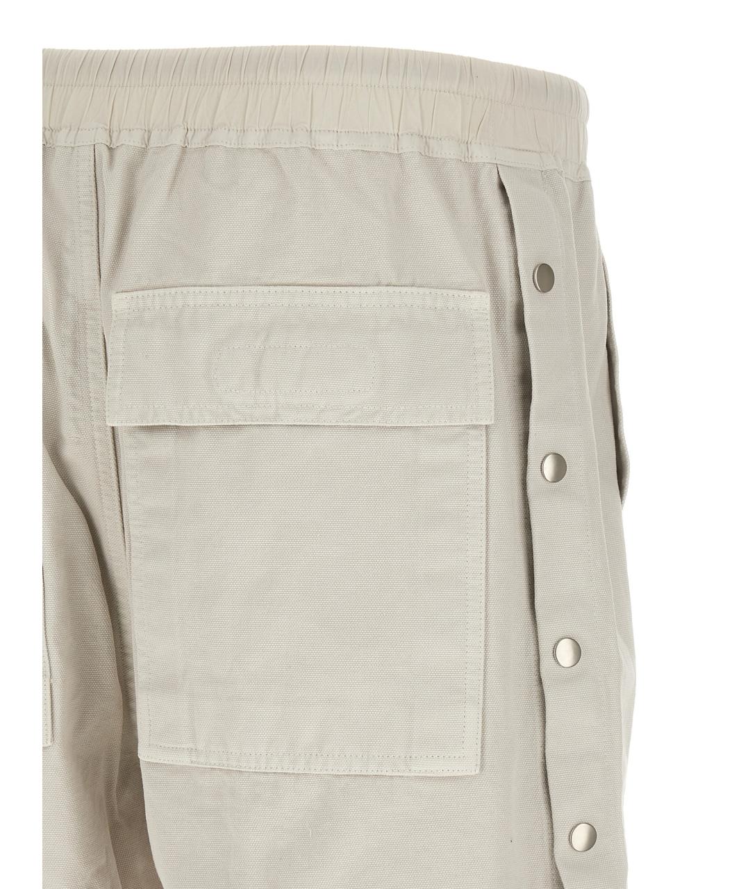 RICK OWENS DRKSHDW Бежевые хлопковые шорты, фото 4