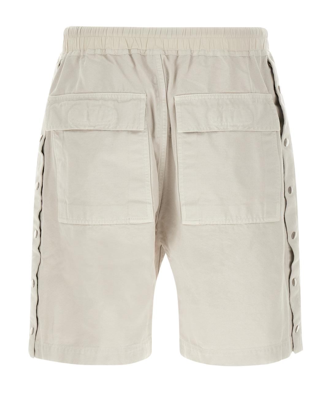 RICK OWENS DRKSHDW Бежевые хлопковые шорты, фото 2