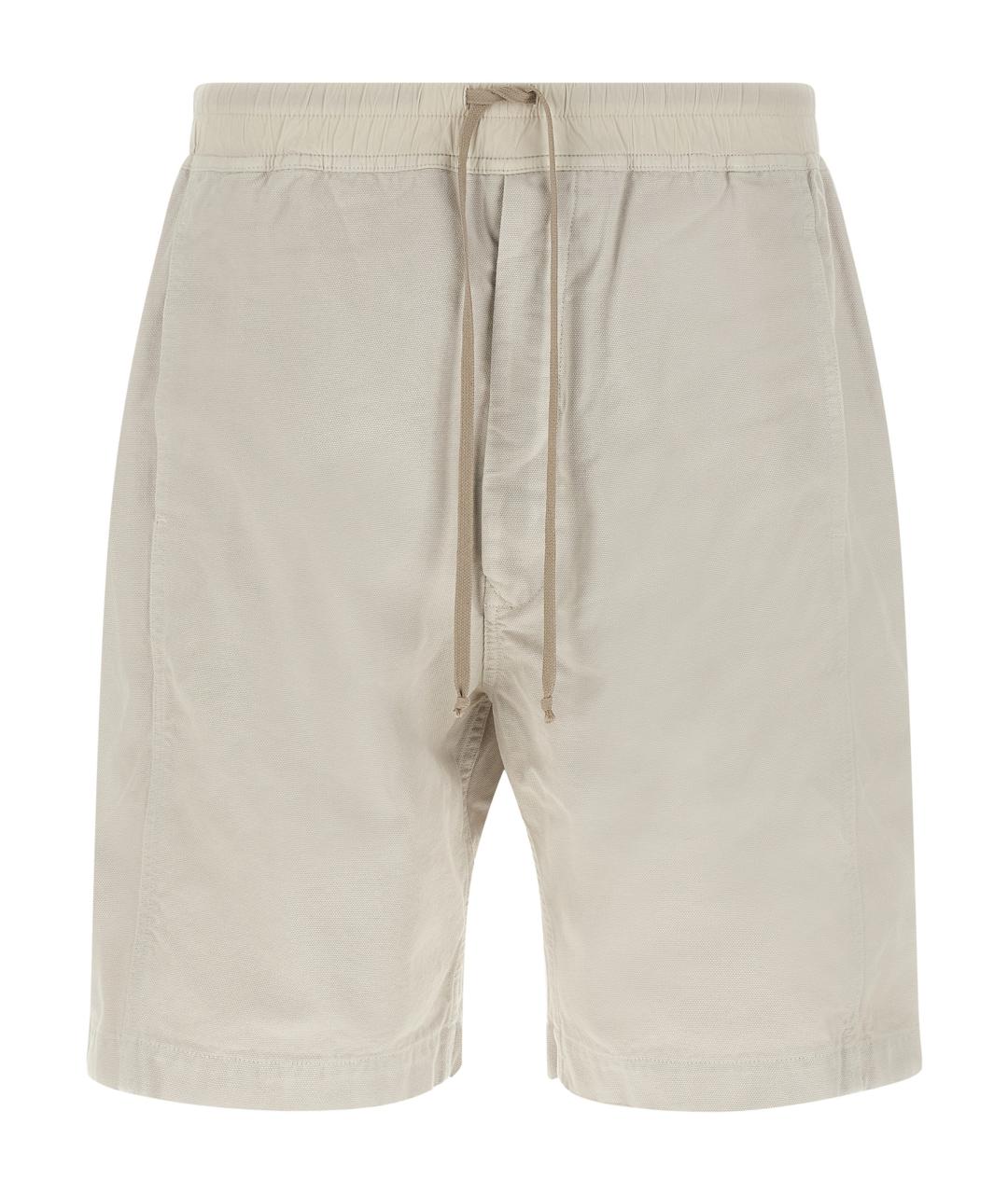 RICK OWENS DRKSHDW Бежевые хлопковые шорты, фото 1