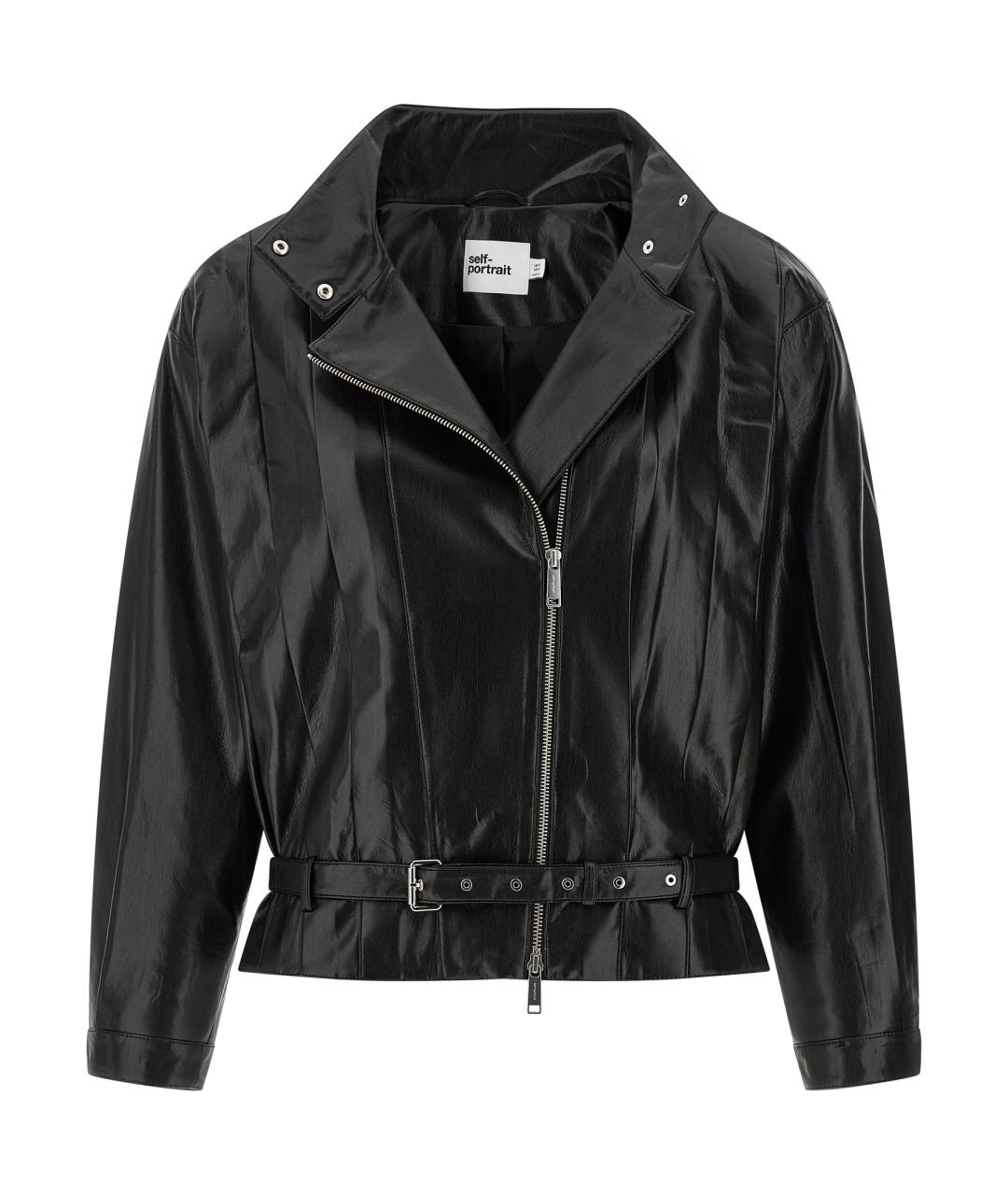 SELF-PORTRAIT Черная полиэстеровая куртка, фото 1