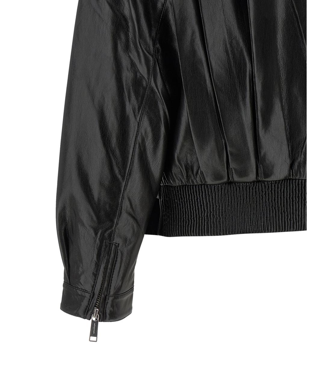 SELF-PORTRAIT Черная полиэстеровая куртка, фото 4