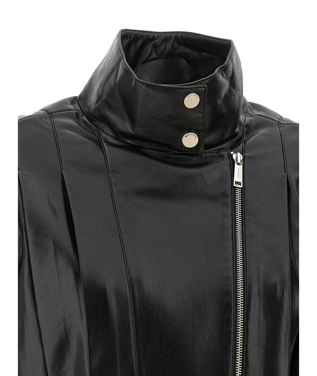 SELF-PORTRAIT Черная полиэстеровая куртка, фото 5