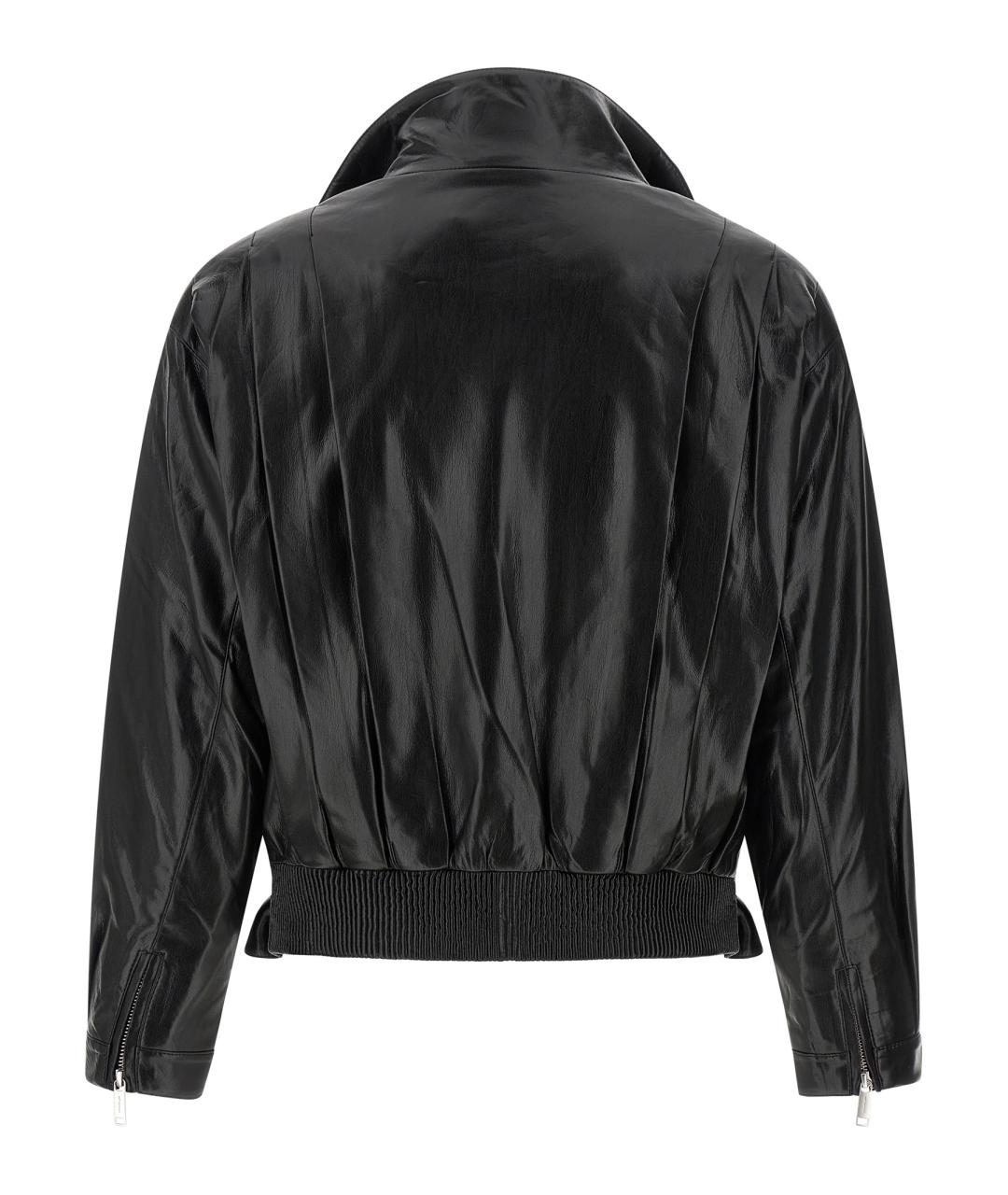 SELF-PORTRAIT Черная полиэстеровая куртка, фото 2