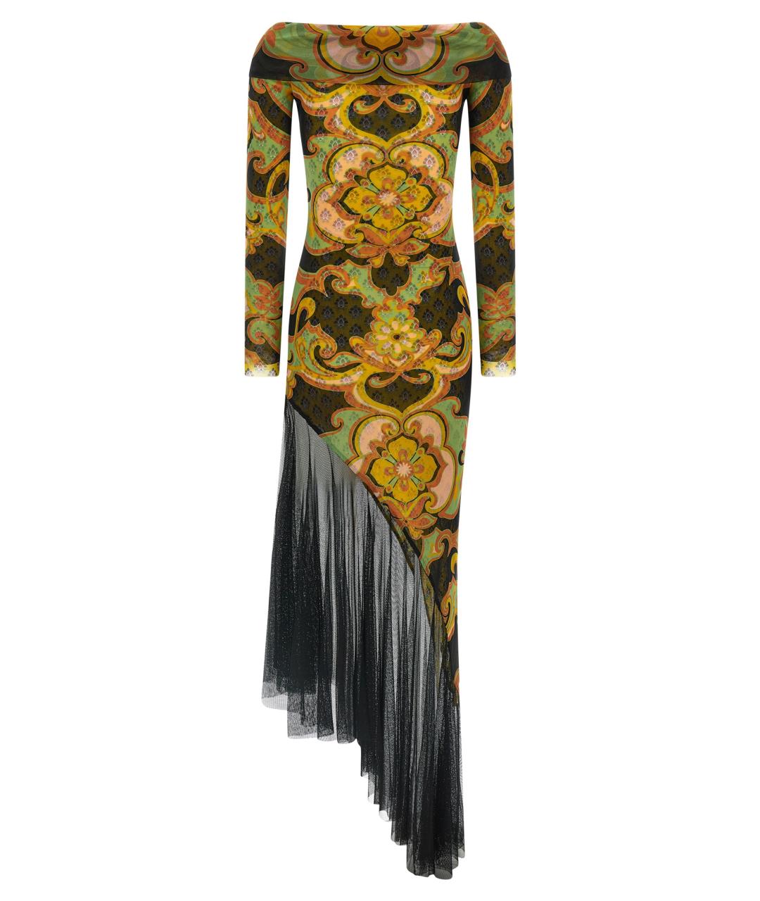 ETRO Мульти вискозное коктейльное платье, фото 2