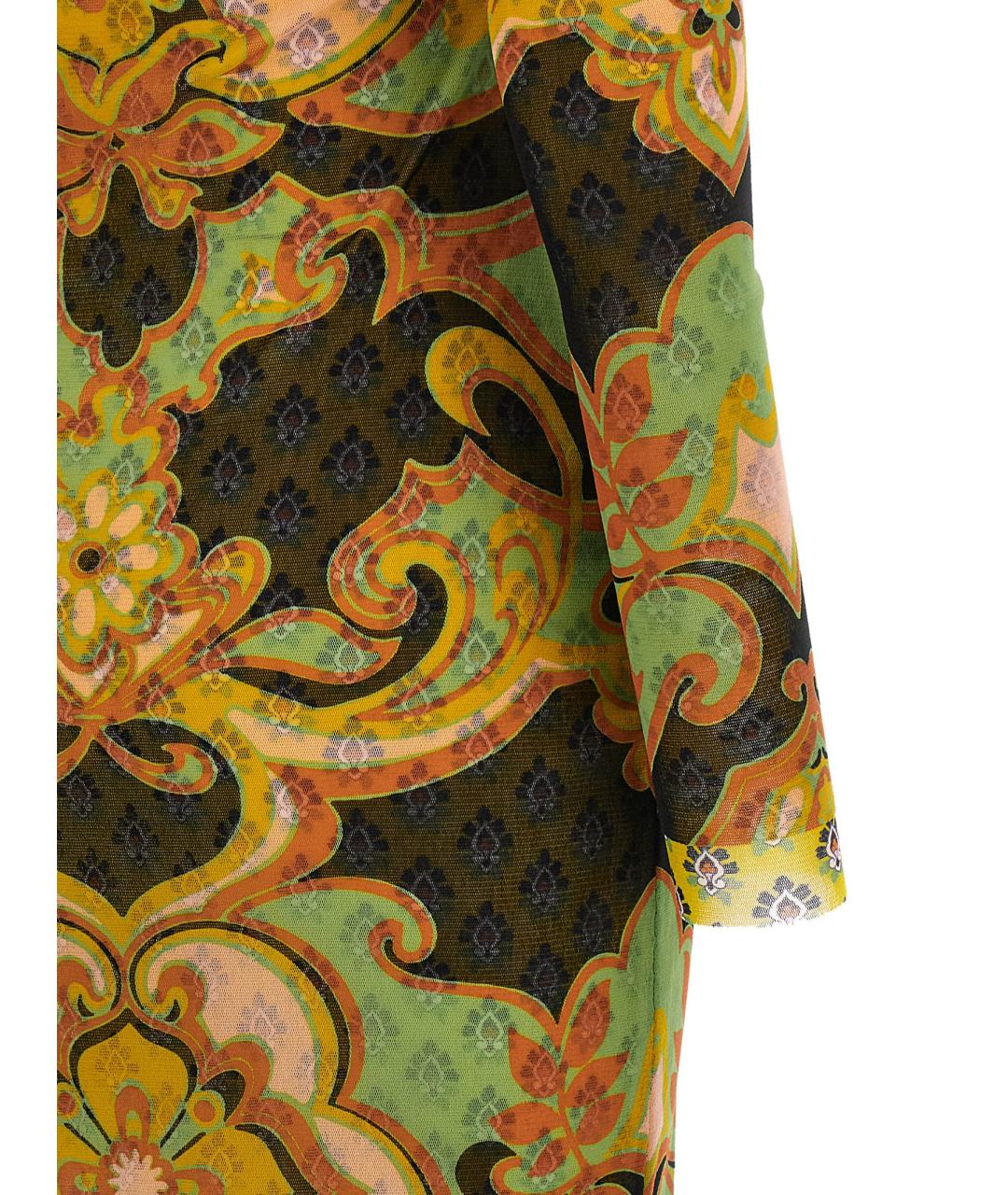 ETRO Мульти вискозное коктейльное платье, фото 4