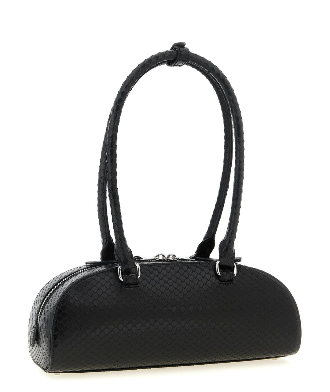 DIESEL Черная кожаная сумка через плечо, фото 2