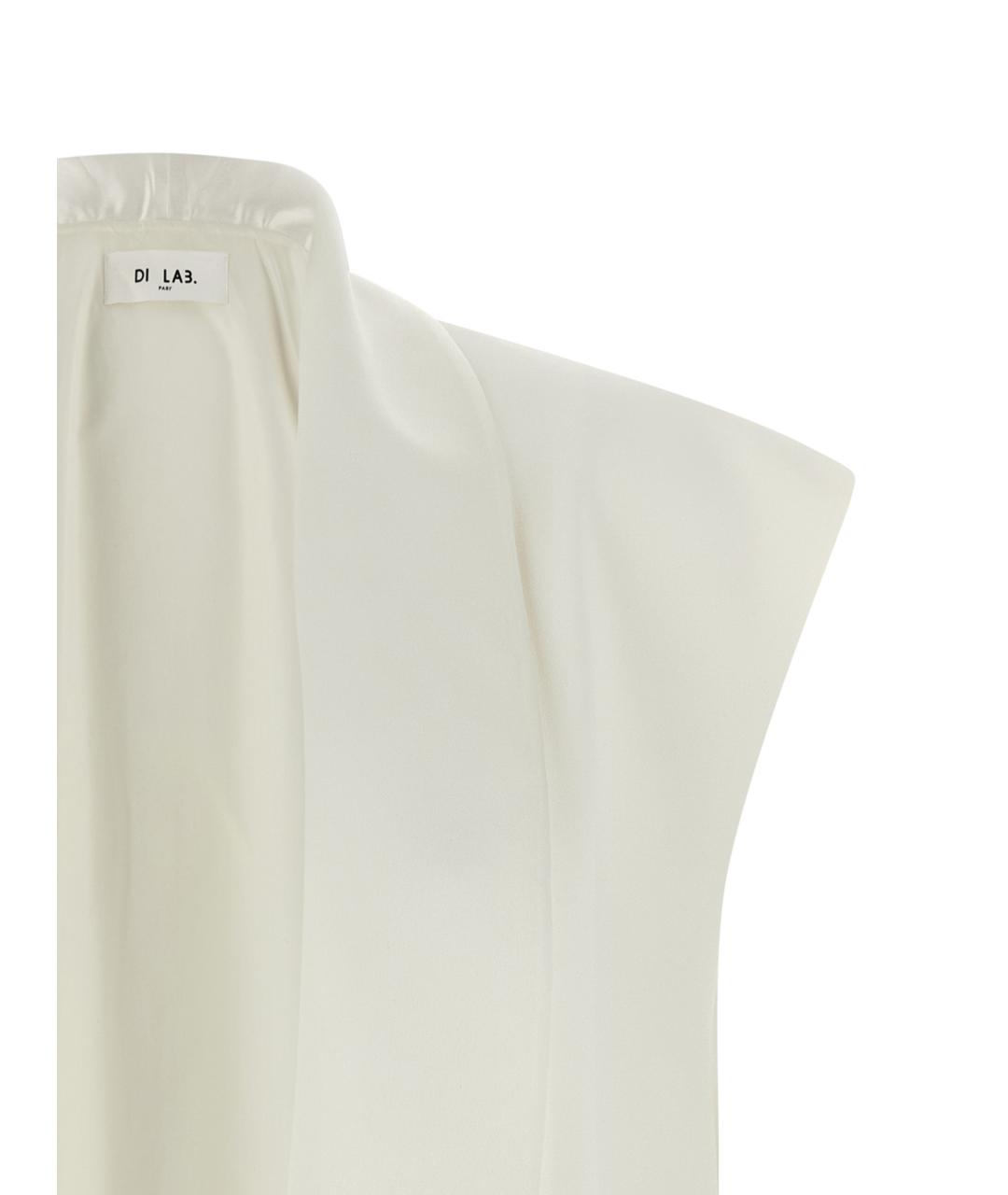 DI.LA3 PARI' Белый вискозный жилет, фото 3