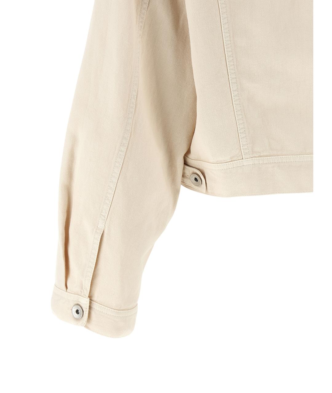 BRUNELLO CUCINELLI Бежевая хлопковая куртка, фото 4