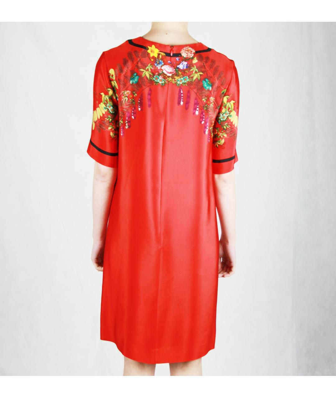 ETRO Красное шелковое повседневное платье, фото 5