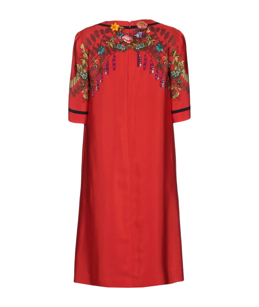 ETRO Красное шелковое повседневное платье, фото 2