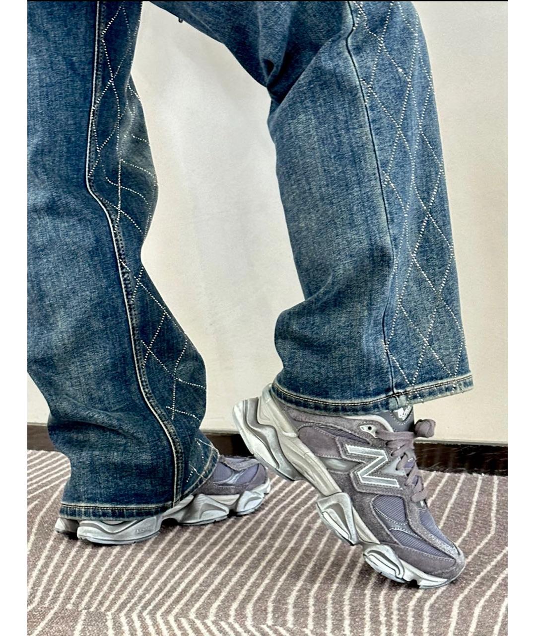 NEW BALANCE Антрацитовые текстильные кроссовки, фото 2