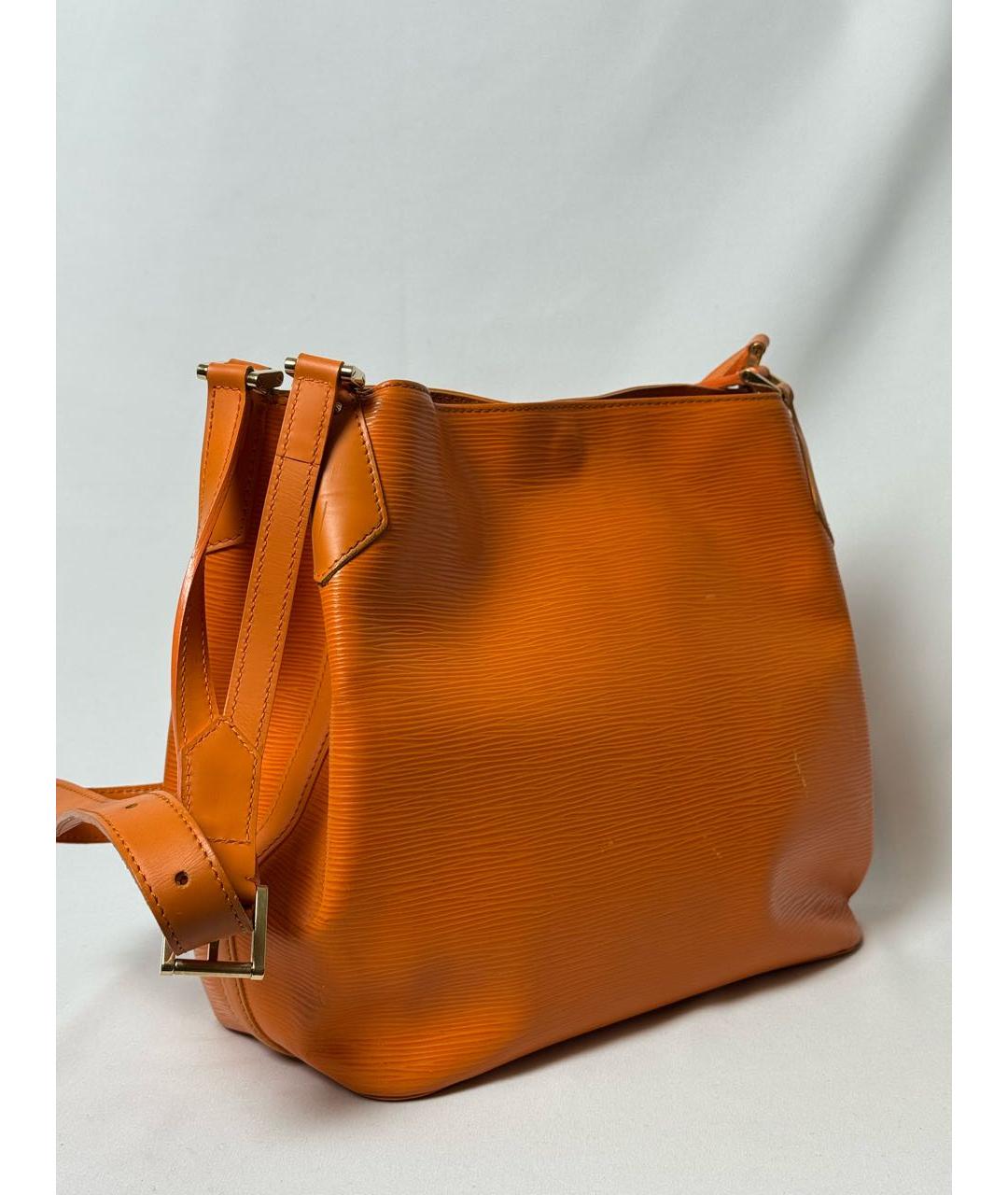 LOUIS VUITTON Оранжевая кожаная сумка через плечо, фото 5