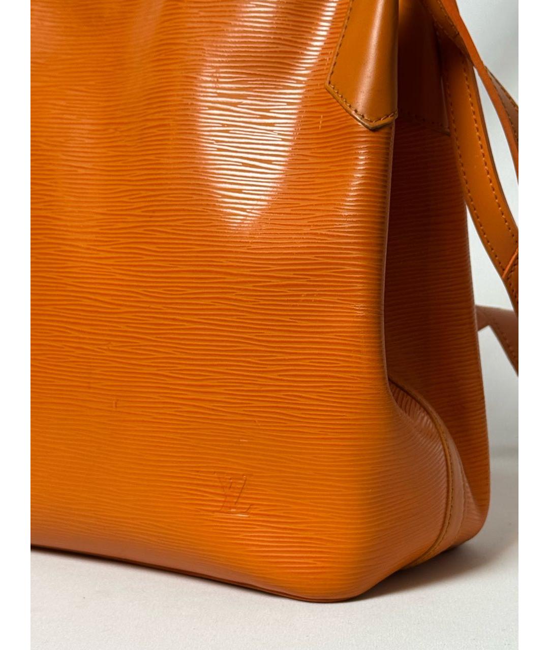 LOUIS VUITTON Оранжевая кожаная сумка через плечо, фото 3