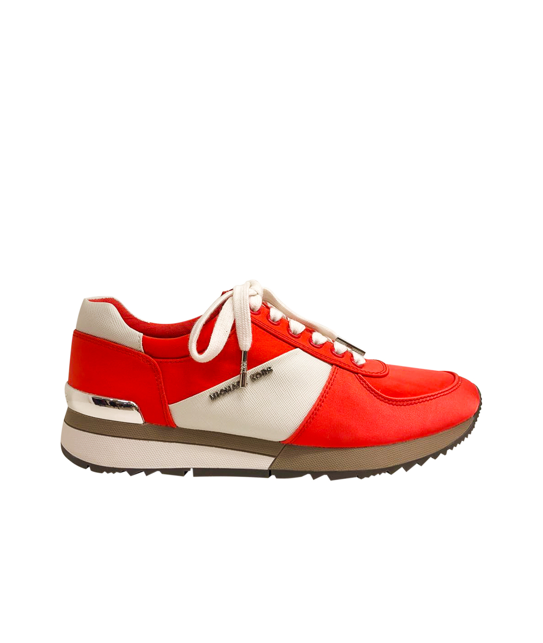 MICHAEL KORS Красные текстильные кроссовки, фото 1