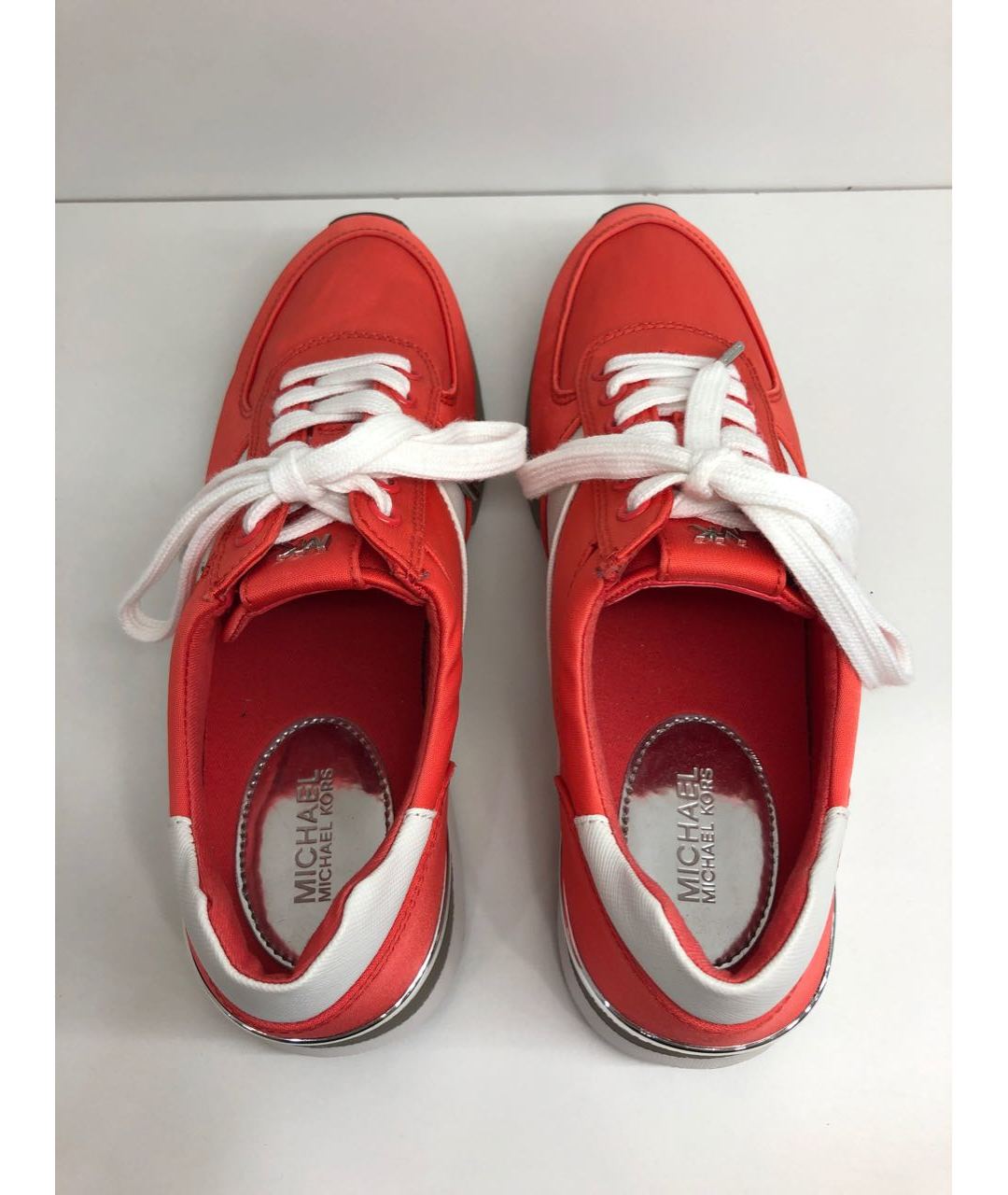 MICHAEL KORS Красные текстильные кроссовки, фото 3