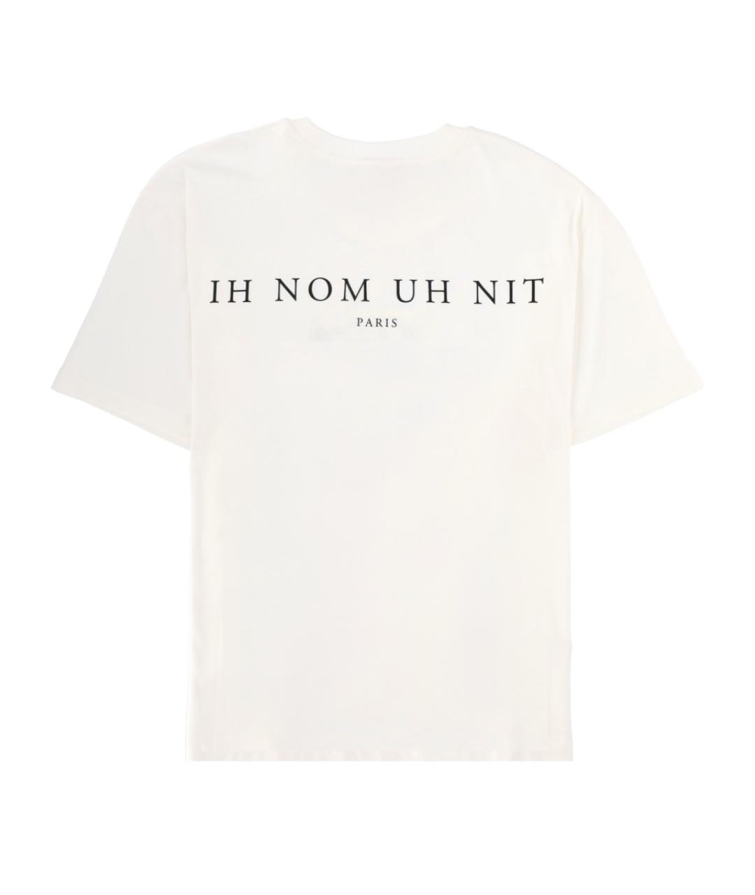 IH NOM UH NIT Белая хлопковая футболка, фото 2