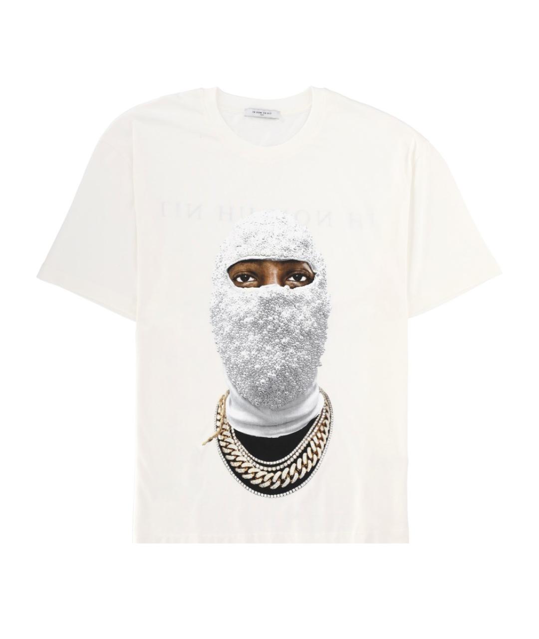 IH NOM UH NIT Белая хлопковая футболка, фото 1