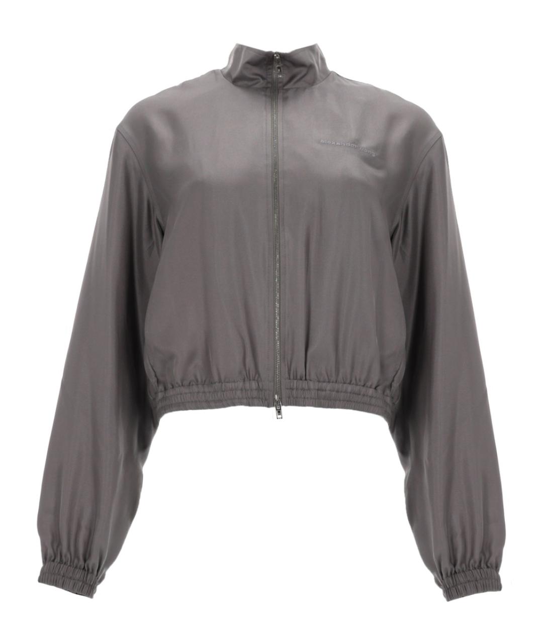 ALEXANDER WANG Серая шелковая куртка, фото 1