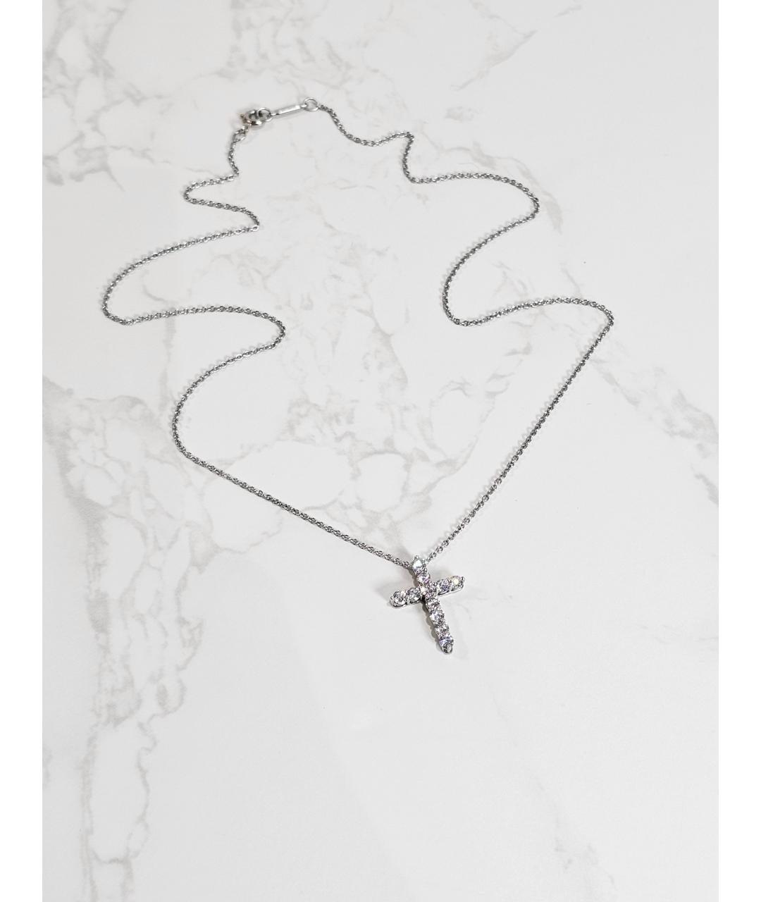 TIFFANY&CO Серебряное платиновое колье, фото 3